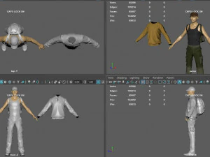 casual clothing pack 3D Model