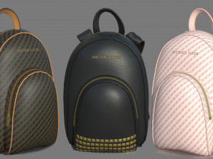 backpack woman 3D Model