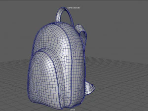 backpack woman 3D Model