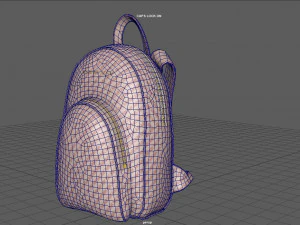 backpack woman 3D Model