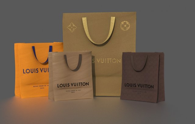 shopping bag Model 3D .c4d .max .obj .3ds .fbx .stl .blend 