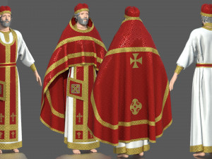 church priest clothing 3Dモデル