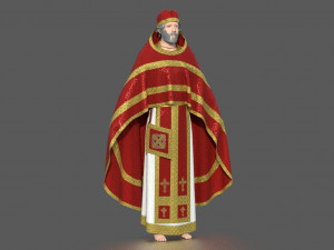 church priest clothing 3Dモデル
