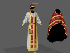 church priest clothing 3Dモデル