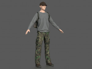 casual clothing pack 3D Model