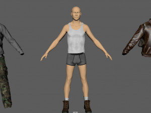 casual clothing pack 3D Model