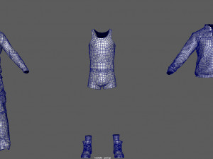 casual clothing pack 3D Model