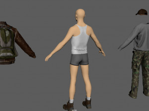 casual clothing pack 3D Model