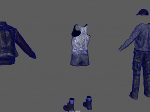 casual clothing pack 3D Model