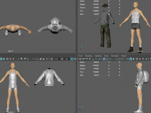 casual clothing pack 3D Model