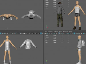 casual clothing pack 3D Model