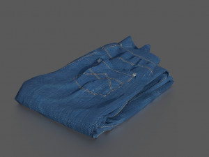 jeans pack 3D मॉडल