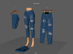 pacote de jeans Modelo 3D