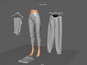 pacote de jeans Modelo 3D