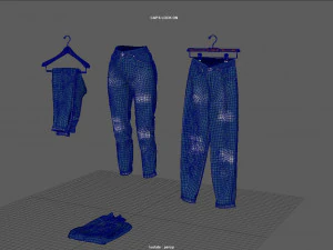 pacote de jeans Modelo 3D