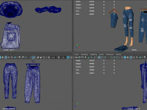 pacote de jeans Modelo 3D