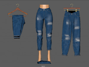 jeans pack 3D मॉडल