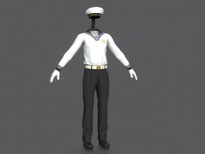 suit sailor 3D Model