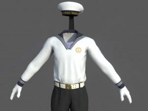 suit sailor 3D Model