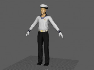 suit sailor 3D Model