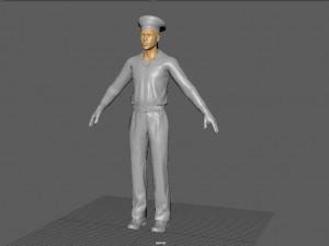suit sailor 3D Model