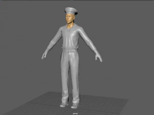 suit sailor 3D Model