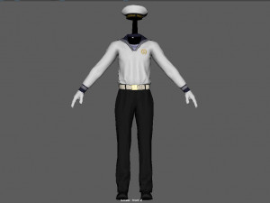 suit sailor 3D Model