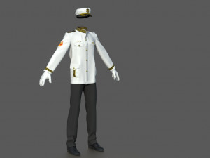 officer marine 3Dモデル