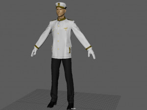 officer marine 3Dモデル