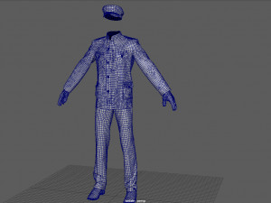 officer marine 3Dモデル