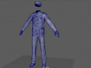 officer marine 3D Model
