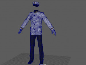 officer marine 3Dモデル