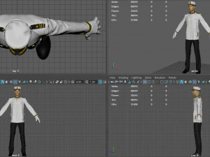 officer marine 3D Model