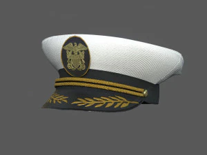 captain navy uniform 3D Model