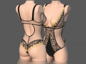 lace body 2 Modelo 3D