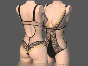 lace body 2 3D Model
