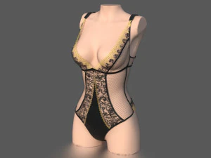 lace body 2 3D Model