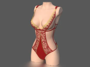 lace body 2 3D Model