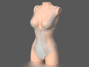 lace body 2 3D Model