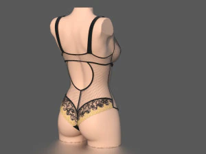 lace body 2 3D Model