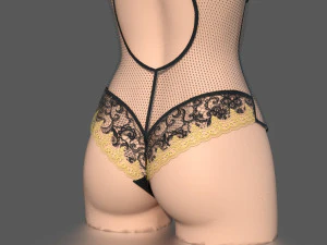 lace body 2 3D Model
