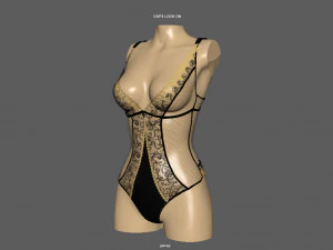 lace body 2 3D Model
