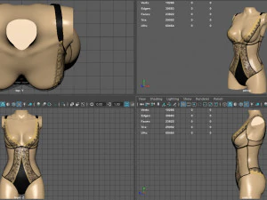 lace body 2 3D Model