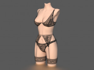 lingerie pack 3D Model