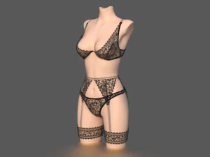 lingerie pack 3D Model
