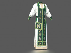 ortodox church priest clothing 3D Model