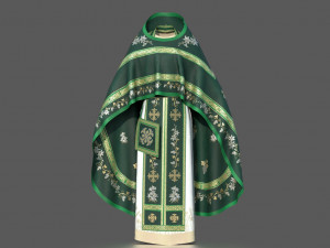 ortodox church priest clothing 3D Model