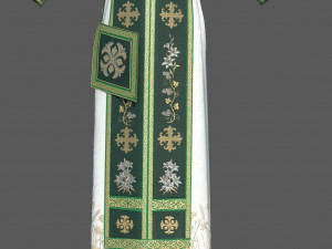 ortodox church priest clothing 3D Model
