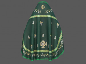 ortodox church priest clothing 3D Model