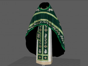 ortodox church priest clothing 3D Model